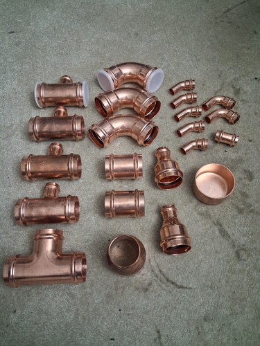 Listing TitleNIBCO Press System Copper Fittings Lot – Brand New 29-Pc Set 