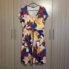 Floral Button-Down Dress With Pockets