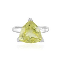 Cavill Ring Silber 925 Sterling 5,48Ct Quarz Trillant Elegant Damen- Echtschmuck