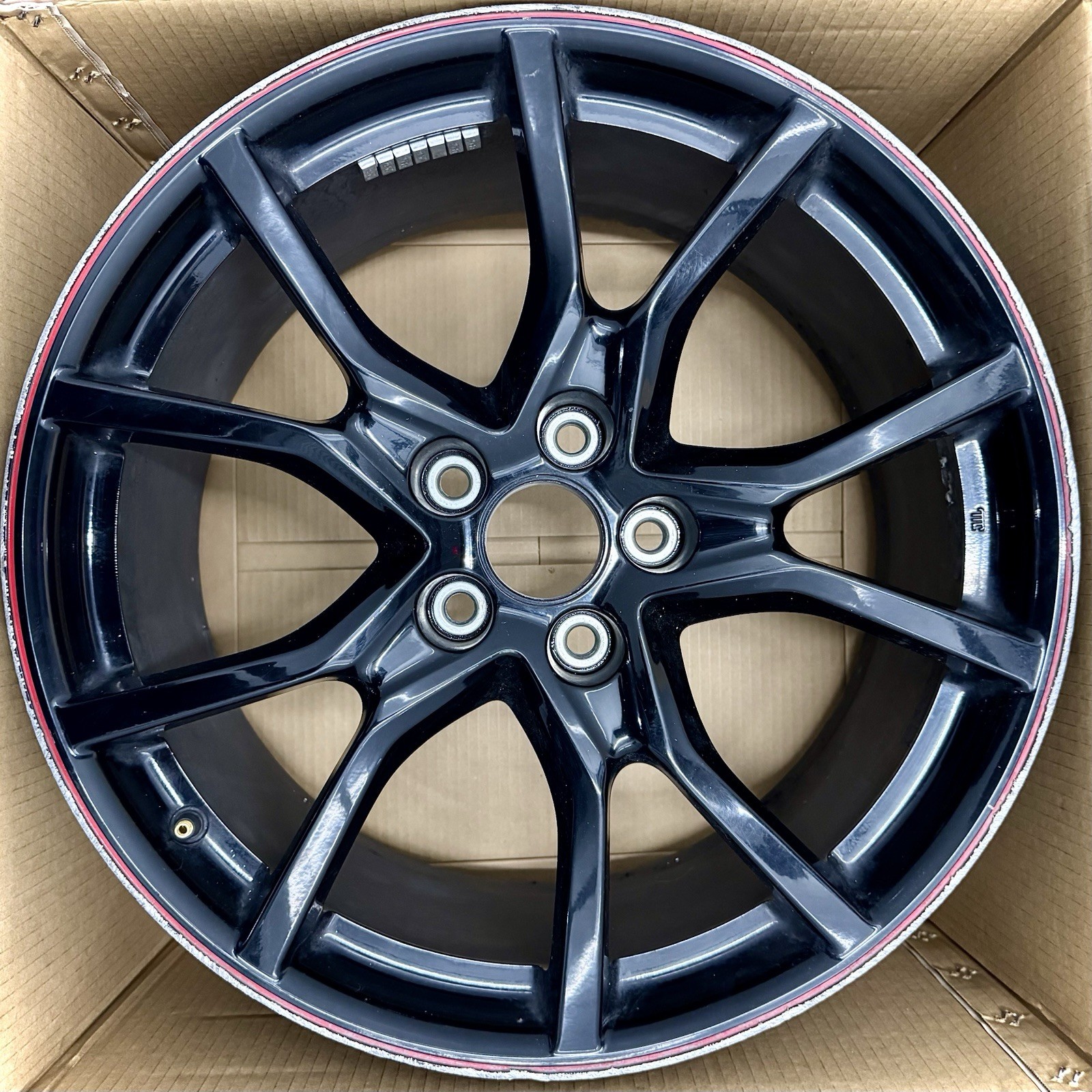 Used 20x8.5" Genuine Honda Civic Type R FK8 2017-2021 - Black Red