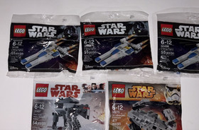 LEGO Star Wars Mini Sets - Lot of 5 - 30496, 30497 & 30275 - New & Sealed