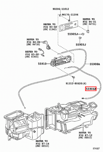 Genuine Toyota LandCruiser 79 78 Series VDJ HZJ Heater Direction Control Cable - Picture 4 of 9