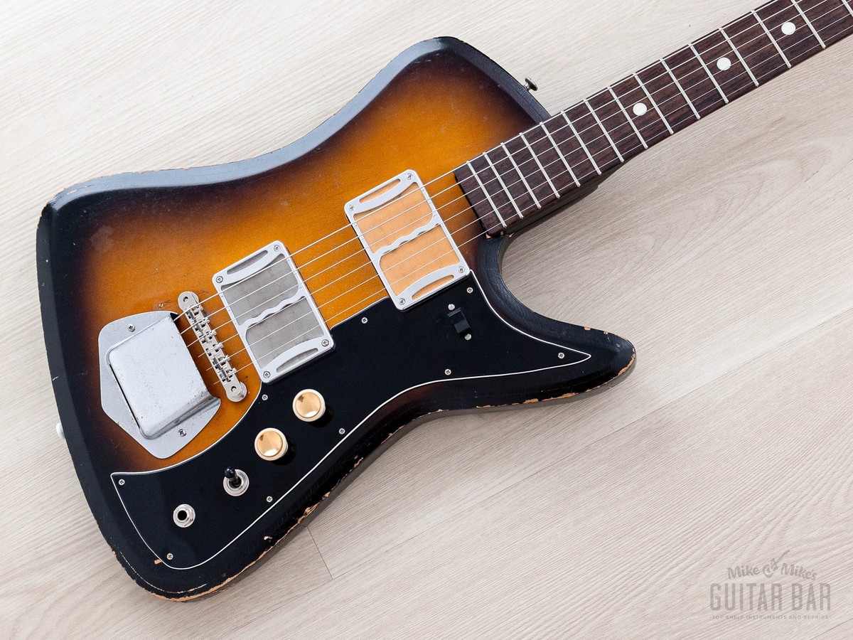 1960s Airline Bighorn Vintage Guitar, Ronin-Modded w/ Foilbuckers