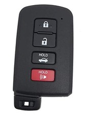 4 Button Replacement Key Fob Shell Case fit for Toyota Avalon Camry Black