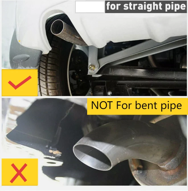 Stainless Steel Car Rear Exhaust TailPipe Muffler Tip For 2007-2022 Toyota Camry - Imagem 4 de 4