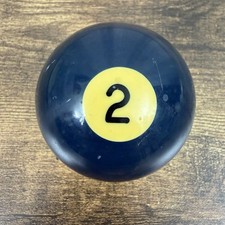 Vintage Bakelite 2 1/4" Billiard #2 Blue Pool Ball Replacement Ball