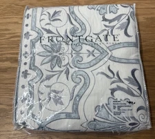 NEW Frontgate Morena Duvet Cover KING Embroidered Creme 110"x100" Luxurious