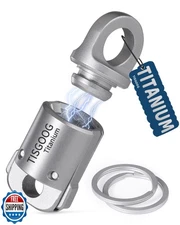 Magnetic Quick Release Keychain, Heavy Duty Key Holder, Titanium Detachable C