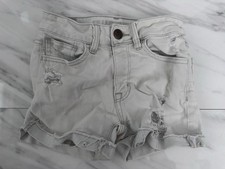 American Eagle White Distressed Denim Shorts Women s Size 00 Super Stretch