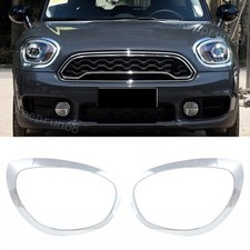Cubierta de faros biseles anillo moldura cromo para Mini Cooper Countryman F60 2017-2021