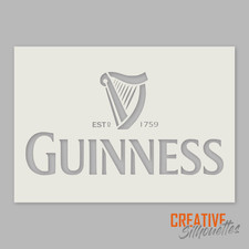 Guinness Stencil Beer, air brush, restoration, mylar reusable, barrel art