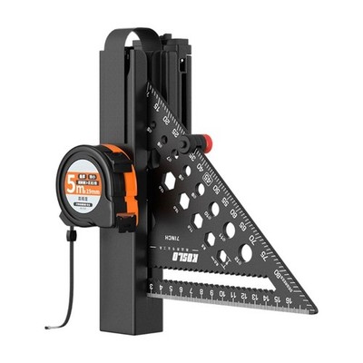 Not Loss Waist Clip 5M Steel Tape Measure Aluminum Triangle Rulers for Home Use