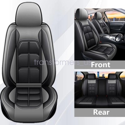 For 2007-2023 Jeep Wrangler JK JL Leather Seat Covers Protector 5-Sits Full Set