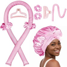 Heatless Curling Rod Headband No Heat Hair Curlers Satin Overnight Soft Curls