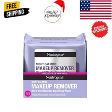 Neutrogena Night Calming Makeup Remover Wipes 2 Pack 50 Count Micellar Facial Cl
