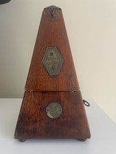 VINTAGE DOUBLE BADGE GENUINE MAELZEL NEW YORK PARIS METRONOME