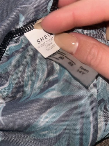 Shein Teen Girl Sheer Beach Cover Up 🔝 Playsuit Age 14 - Picture 3 of 3
