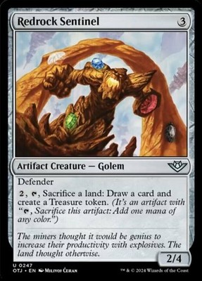 MTG Redrock Sentinel NM-Mint Outlaws  of Thunder Junction 