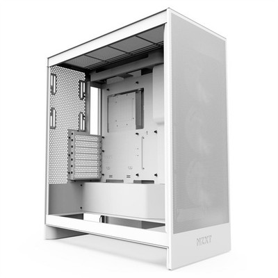 NZXT H7 Flow 2024 Mid Tower ATX Gaming PC Gehäuse weiß 3 Lüfter inklusive