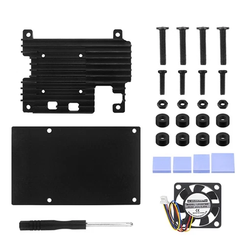 2X(Für  5 GehäUse-Set Aus Aluminiumlegierung mit PWM-LüFter, SchutzhüLle fü1685
