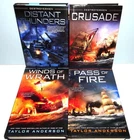 Lot of 4 Destroyermen by Taylor Anderson HCs Pass of Fire Crusade Distant Thunde