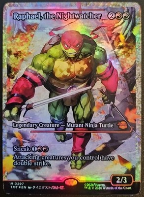 Raphael, the Nightwatcher (Showcase Foil) Teenage Mutant Ninja Playtest Card