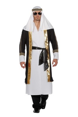 Arabischer Scheich Herren Kostüm Araber Orient Sultan Ölscheich Ölprinz Prinz