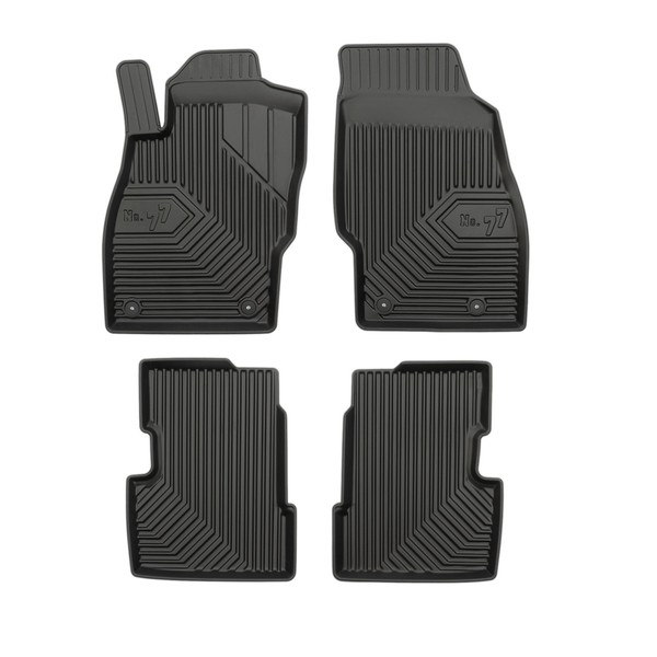 FußMatten FüR Opel Corsa D 2006-2014 / Corsa E 2014-2019 TPE Schwarz 4 Teile-image
