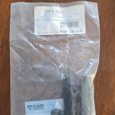 RAM Mounts RAM-B-201U-C Double Socket Arm for 1'' Ball Mounts