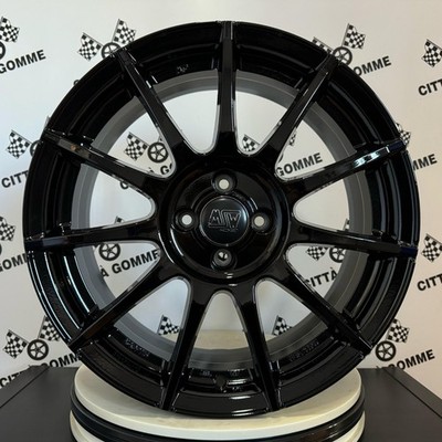 KIT 4 Alloy Wheels Abarth 500 16'' + Tyres 195/45R16 RIKEN Road Performance Black