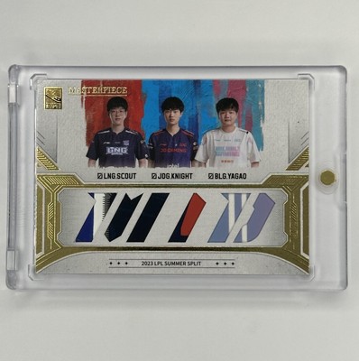 2023-2024 Buffun Masterpiece LPL/LCK Mid Trio Patch Scout/Knight/Yagao /15 Gold