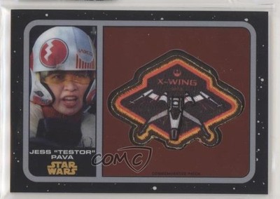 2016 Star Wars: The Force Awakens Chrome Relics /401 Jess Testor Pava Patch 2k3