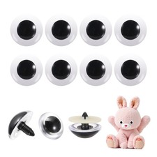 35mm Safety Eyes, 26Pcs Realistic Doll Crocheting Safety Eyes Black