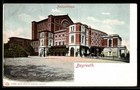 Carte postale Bayreuth, calèche devant le Festspielhaus