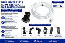 MEADE ETX TELESCOPE PC SERIAL CONTROLLER CABLE