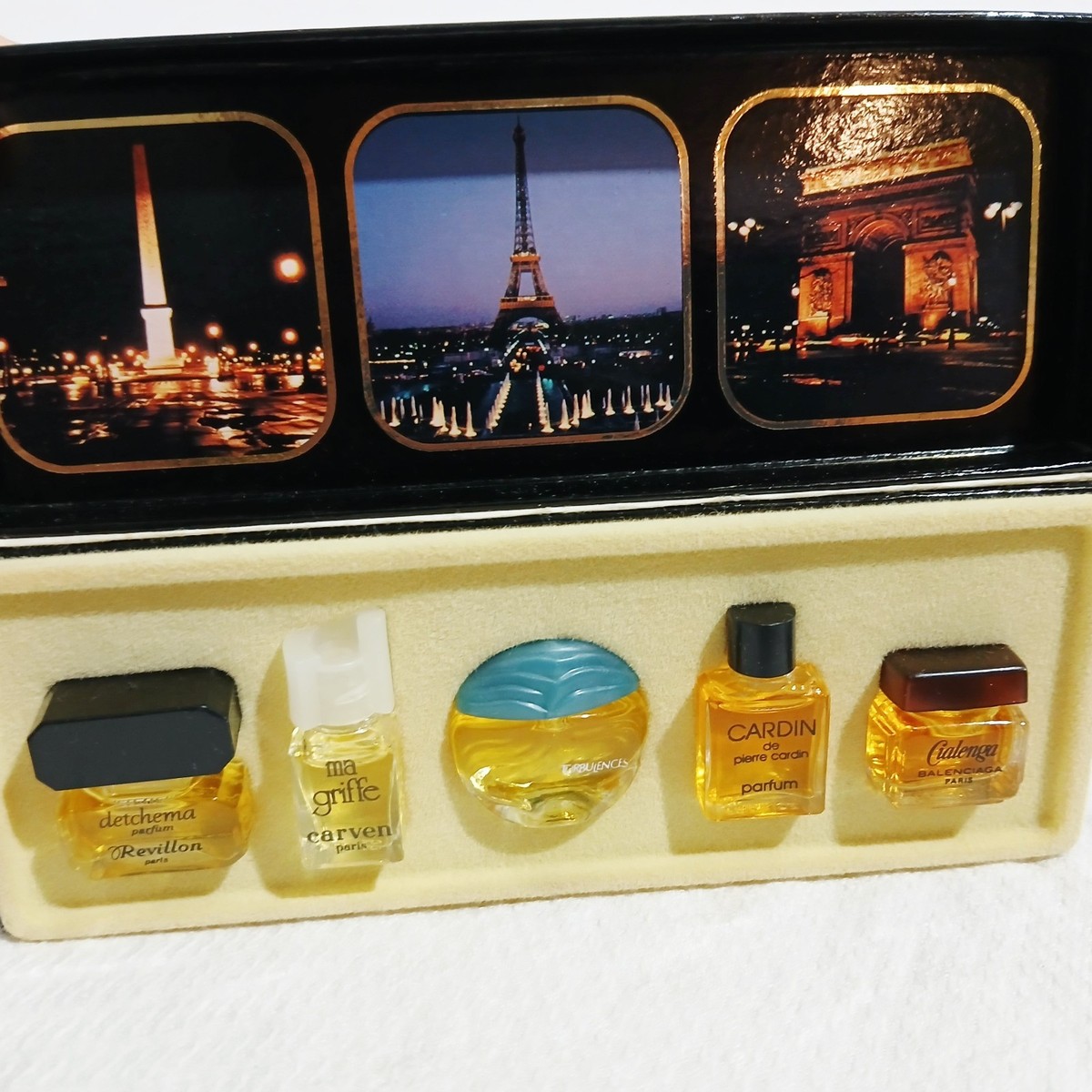 Vintage Les Meilleurs Parfums de Paris 5 Miniature Perfume Set