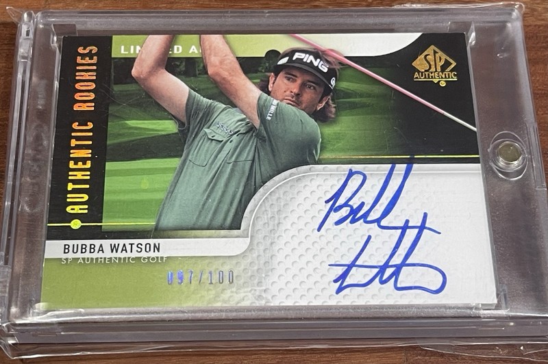 Bubba Watson 2012 UPPER DECK SP AUTHENTIC ROOKIES AUTO 97/1000 #81! RARE 🇺🇸⛳️