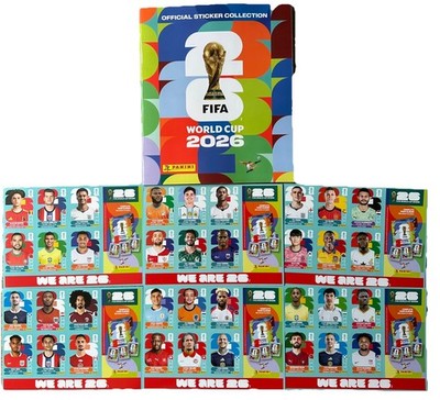 Panini FIFA WM 2026 Full Set 6 x Promo Sticker Sheets & Empty Album