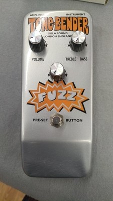 Colorsound Tone Bender Thin Case Fuzz Pedal Sola Sound Tested