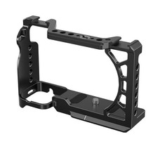 Aluminum Camera Cage with Cold Shoe Mount for Sony A6500 A6400 A6300 A6100