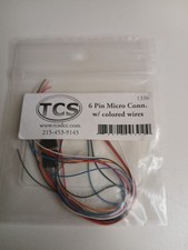 New TCS 1336 6 Pin Mini Connector Wire Harness Train Control Systems