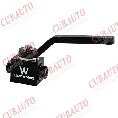 Aluminum Brake Line Lock Shut Off Valve 1/8'' NPT Billet Black CUBAUTO