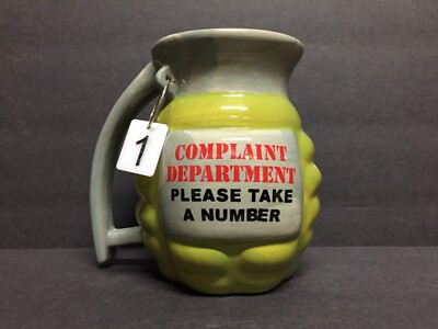Hand Grenade Complaint Department Please Take a Number Bigmouth Coffee Mug Cup