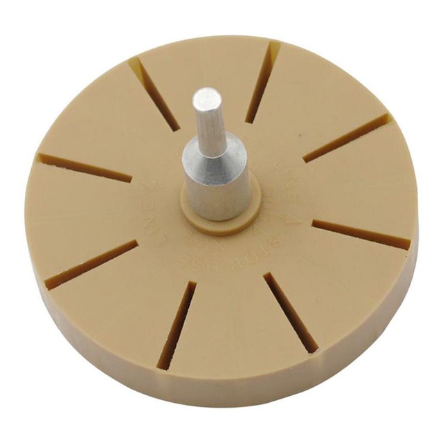 Rubber Decal Removal Eraser Wheel for Removing Pinstripes, Stickers