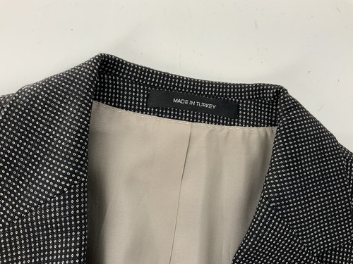 Hugo Boss Blazer 42R Black White Check 100% Wool 2B 2V Made In Turkey YGI X4-20 - Picture 14 of 18