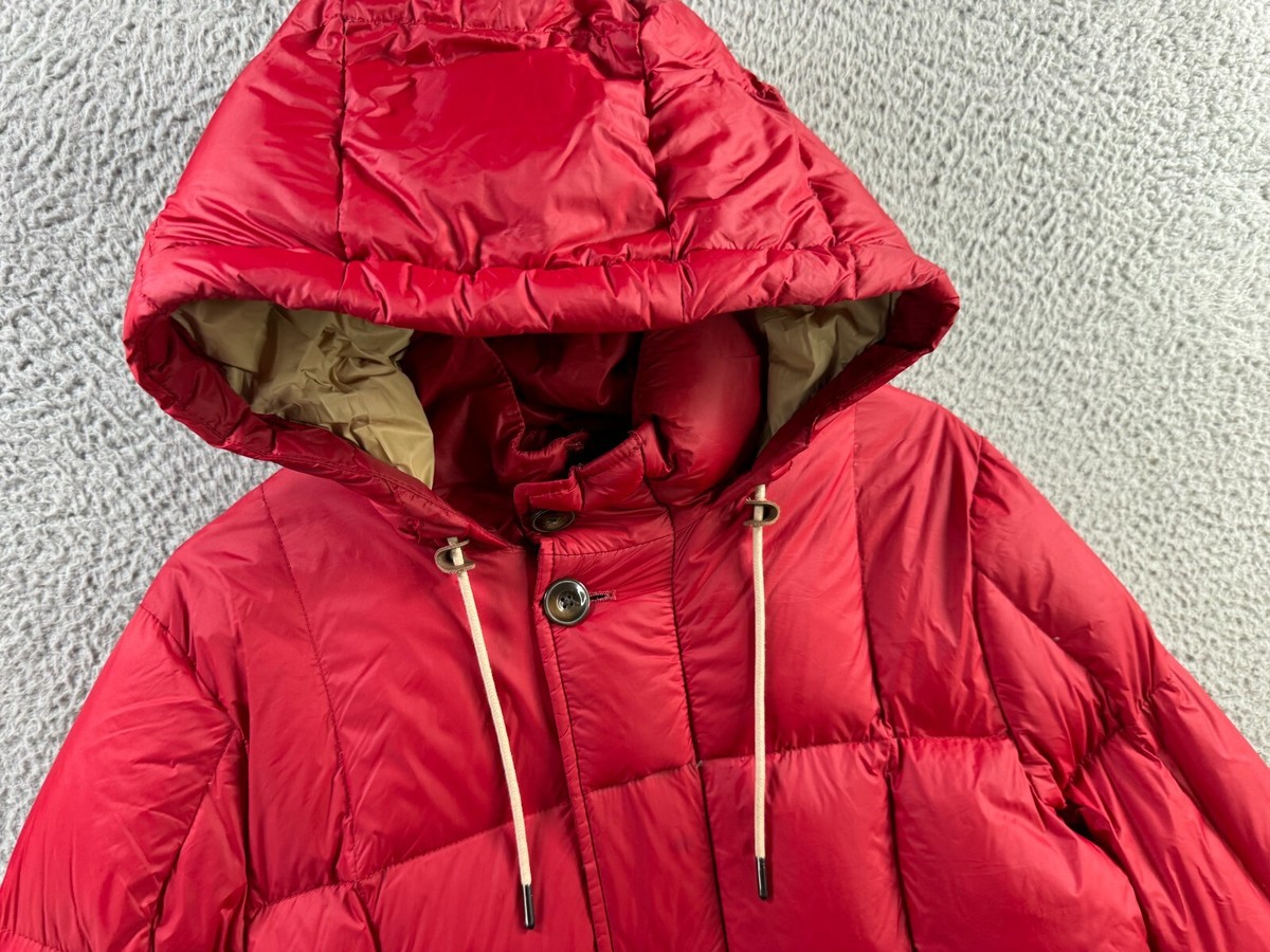 Abercrombie & Fitch Jacket Mens Small Red Down Parka Puffer