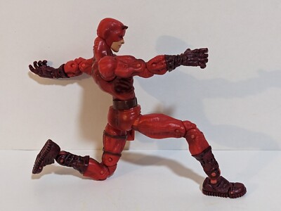 Figurine MARVEL LEGENDS SHOWDOWN Daredevil Costume Rouge 2006 TOY BIZ Rare Sous Blister