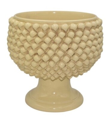 Keramik Vase Übertopf Halbe Pigna Siciliana Caspò Cahepot Handarbeit Vasen_