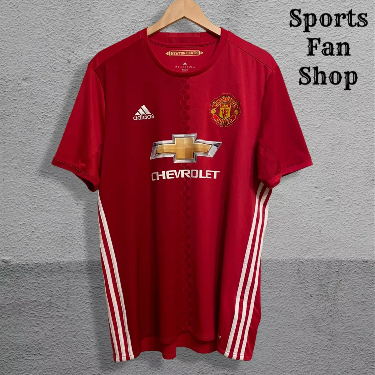 Manchester United 2016 2017 Home Size XL Adidas football soccer shirt jersey