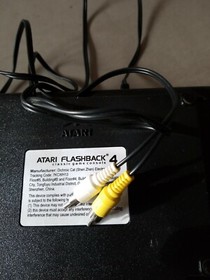 Atari Flashback 4 Launch Edition Black Console FOR PARTS ONLY 2 IR controllers